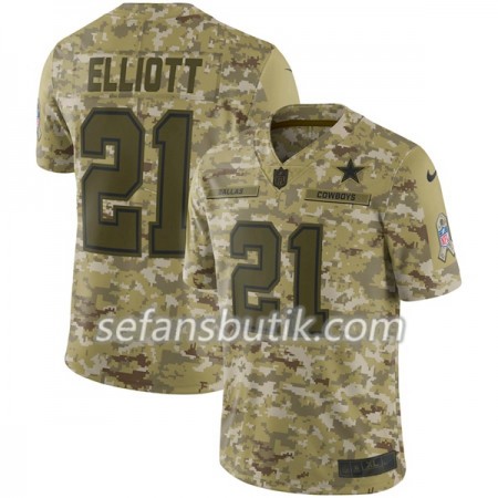 Dallas Cowboys Tröjor ELLIOTT 21 Nike Salute To Service - Herr Dallas Cowboys Tröjor ELLIOTT 21 Nike Salute To Service - Herr